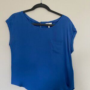 Joie Blue Silk Blouse